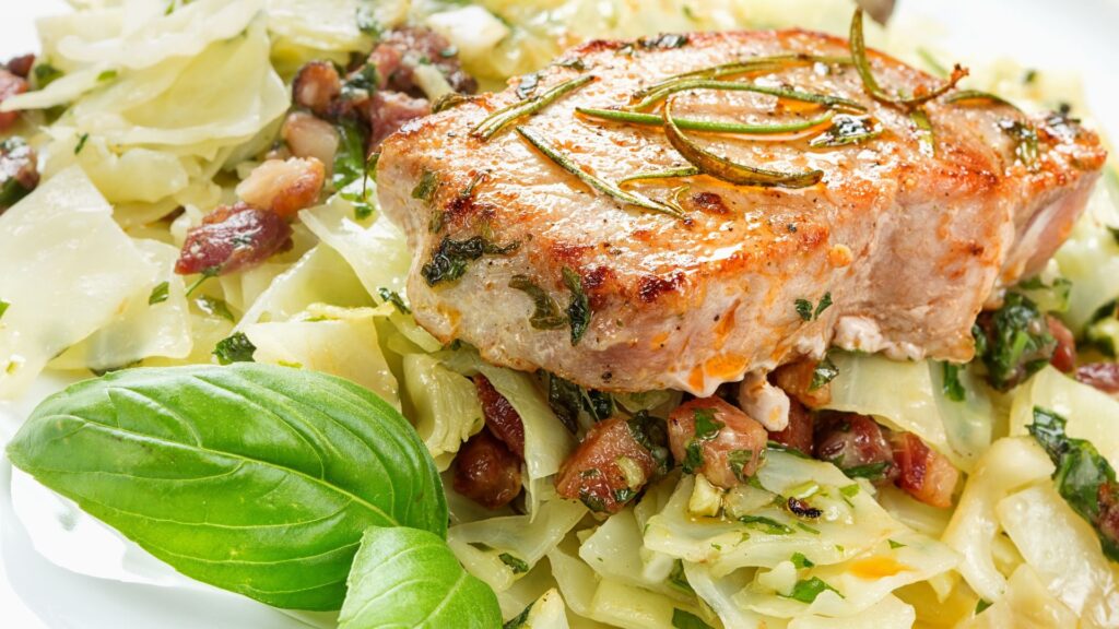 confit de porc chou