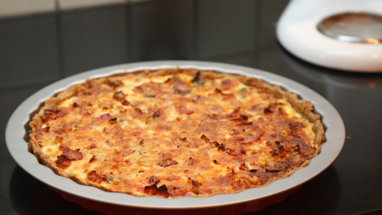 quiche a la piperade et au jambon de bayonne