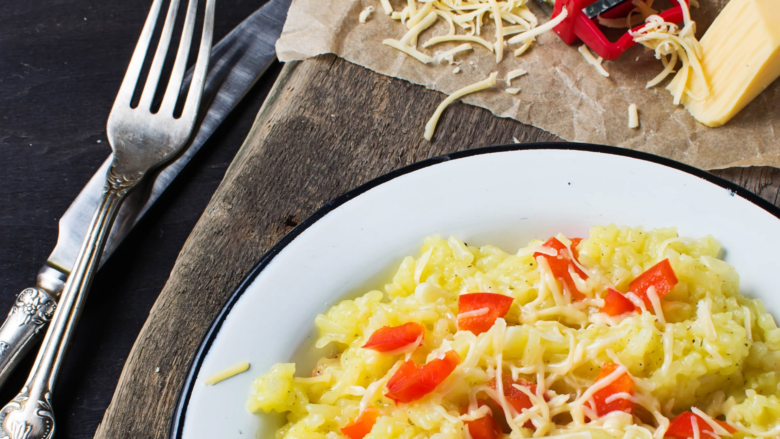 risotto au piment doux