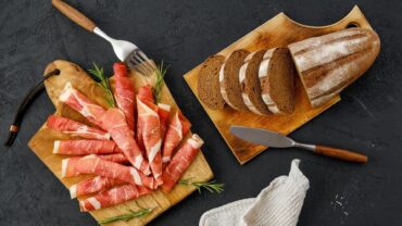 roules de jambon de bayonne au roquefort