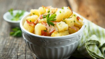 salade de pommes de terre et jambon de bayonne