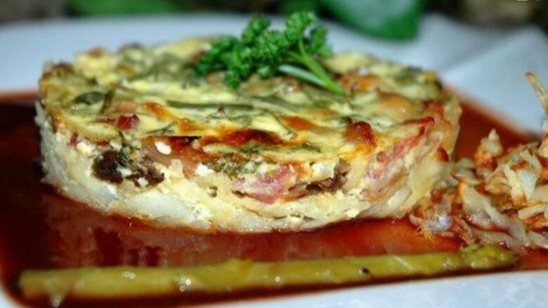 galettes de pommes de terre aux cepes et jambon de bayonne par christine heimburger