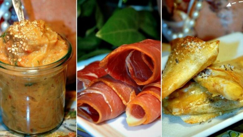 samoussas au caviar daubergines et jambon de bayonne par christine heimburger