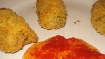 croquettes de riz a la gelee de piment du pays basque