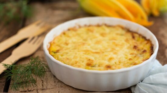 flan de courgette a la tommette de brebis basque de chez petricorena