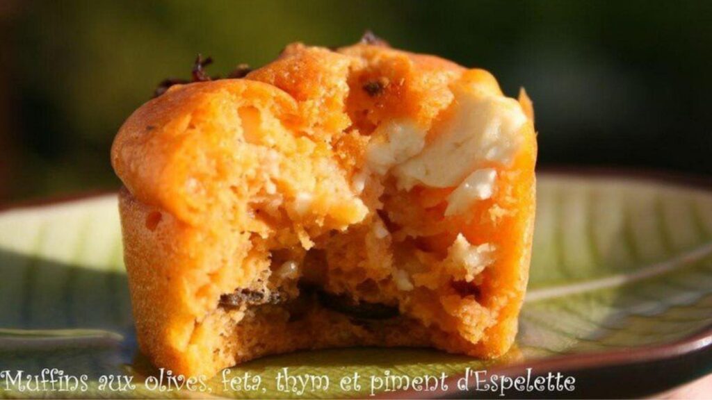muffins olives feta tomates confites thym et piment despelette sakari