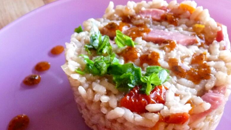 risotto aux saveurs du sud tomates sechees jambon de bayonne laurent petricorena et sauce basque sakari