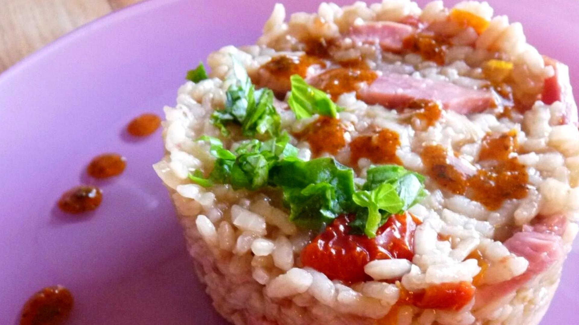 risotto aux saveurs du sud tomates sechees jambon de bayonne laurent petricorena et sauce basque sakari