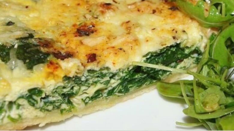 tarte aux epinards et au piment despelette sakari