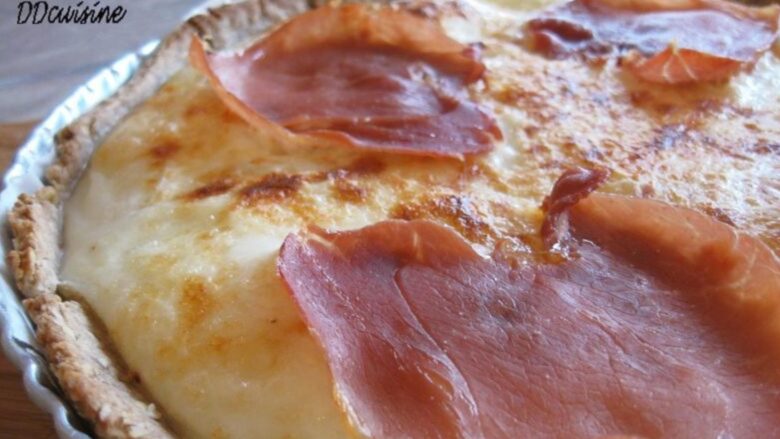 tarte navet et jambon de bayonne laurent petricorena