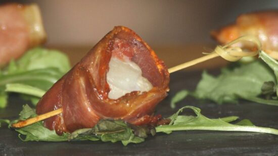 brochettes de st jacques et jambon de bayonne laurent petricorena