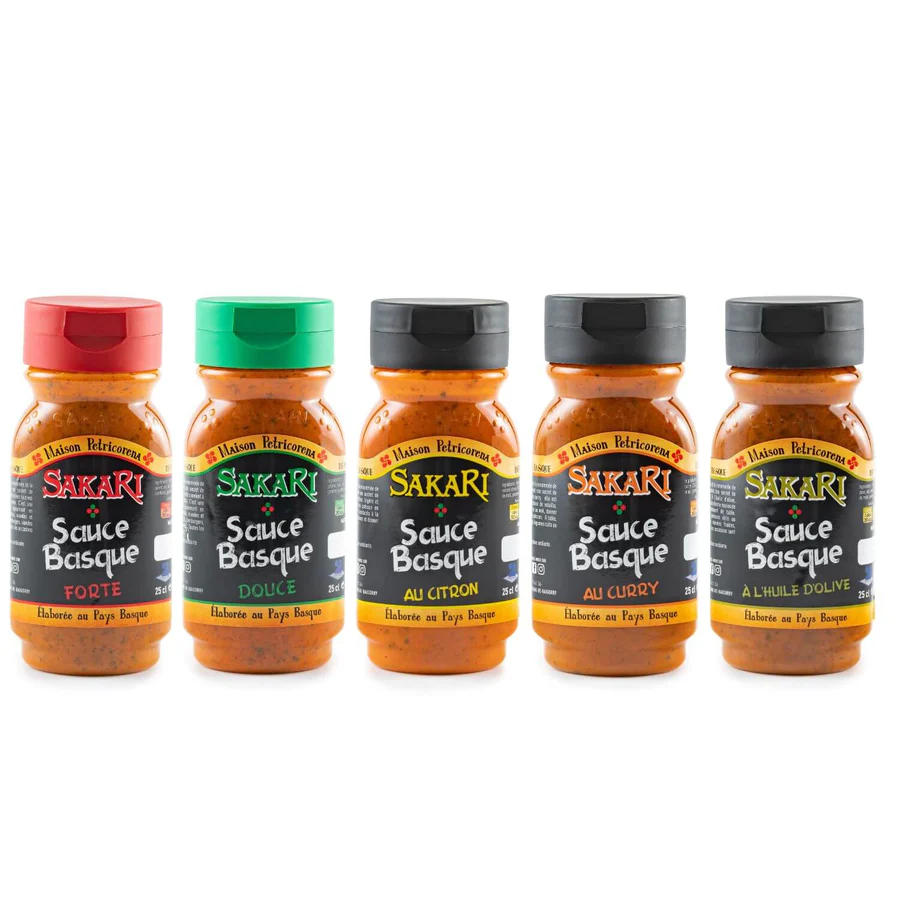 lot de 5 sauces basques sakari