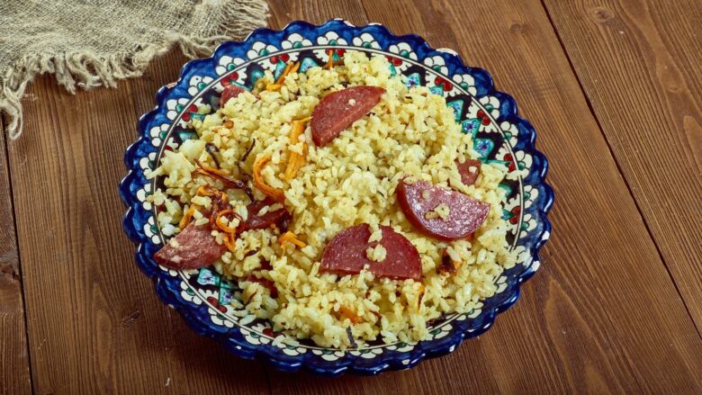 riz safrane au chorizo pamplona de laurent petricorena