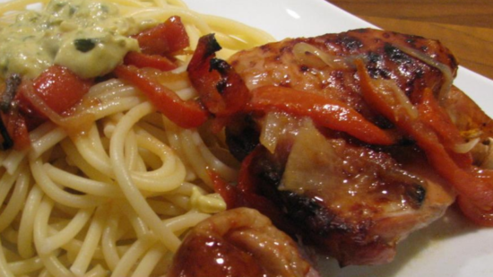 cuisse de dinde a la gelee de piment doux du pays basque sakari