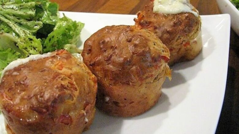 muffins a lolivade noire sakari au coeur de mozzarella fondant