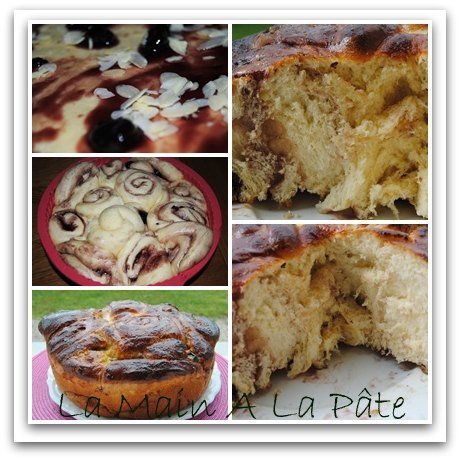 brioche confiture cerises noires