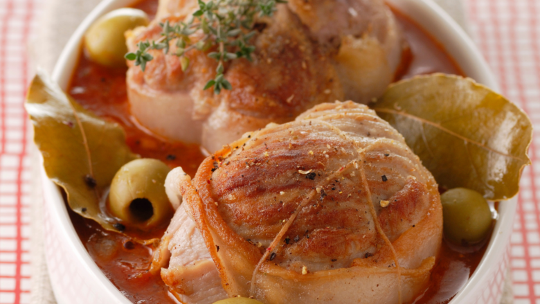 paupiettes de veau aux olives carottes et chorizo