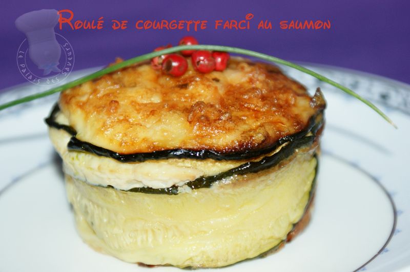 roulé courgette au saumon
