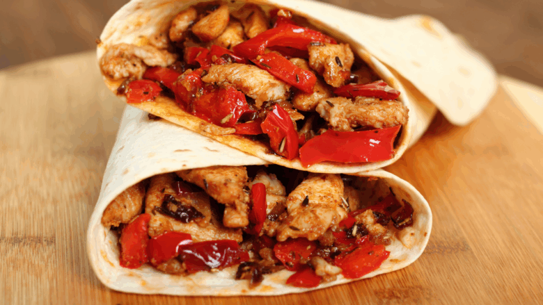 fajitas de poulet a la sauce basque