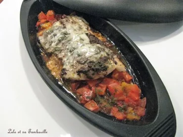Papillotes de sandre légumes grillés tapenade et cantal 2