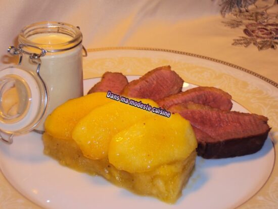 magret canard sauce foie gras