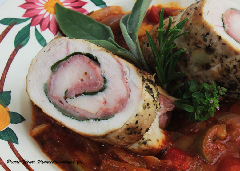 Filet de poulet à la plancha comme dans un songe basque