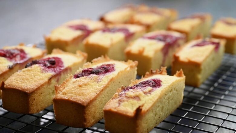 financier cerises noires