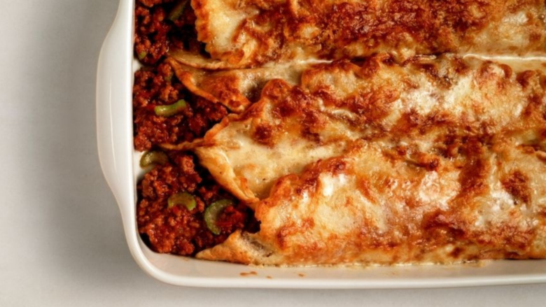 enchiladas facon basque au fromage de brebis