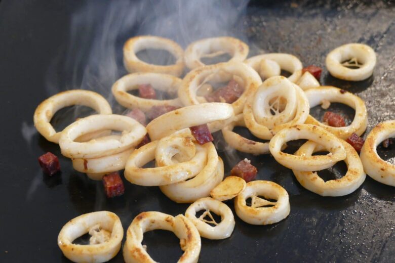 recette chipirons chorizo a la plancha pays basque