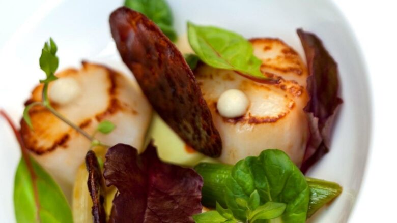 brochettes de noix de saint jacques au chorizo