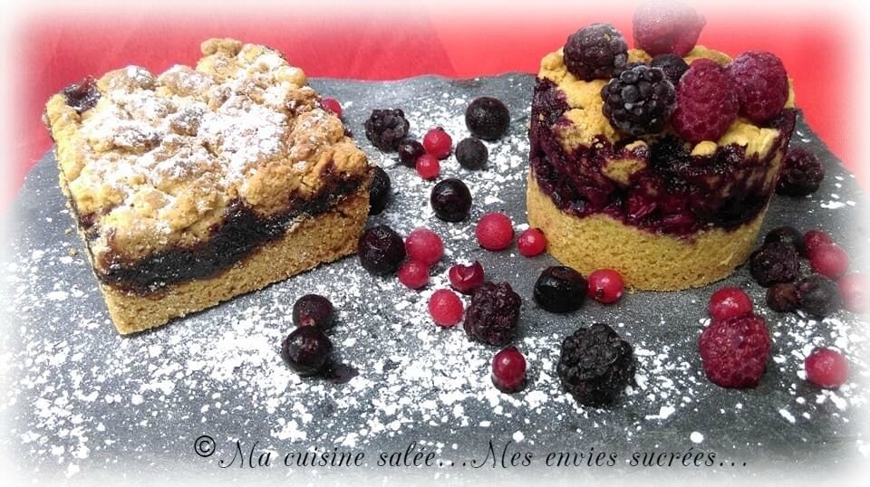 Sbriciolatas confiture cerises noires