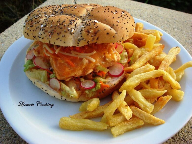 burger saumon