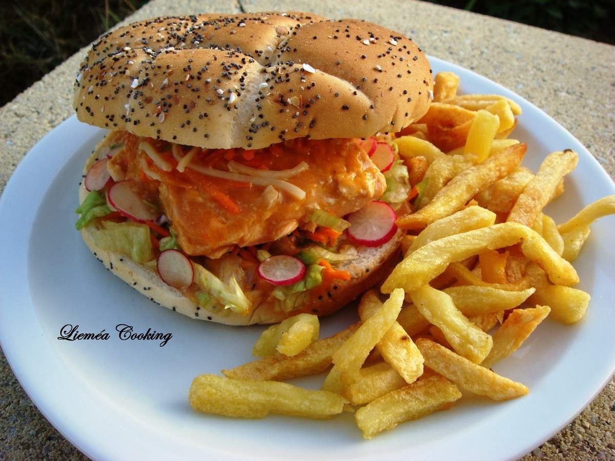 burger saumon