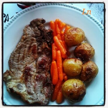 cote de porc grillé