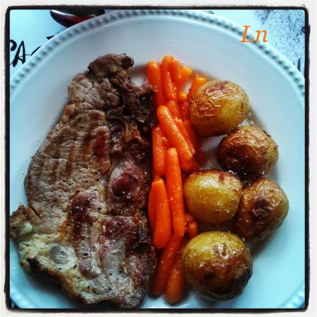 cote de porc grillé