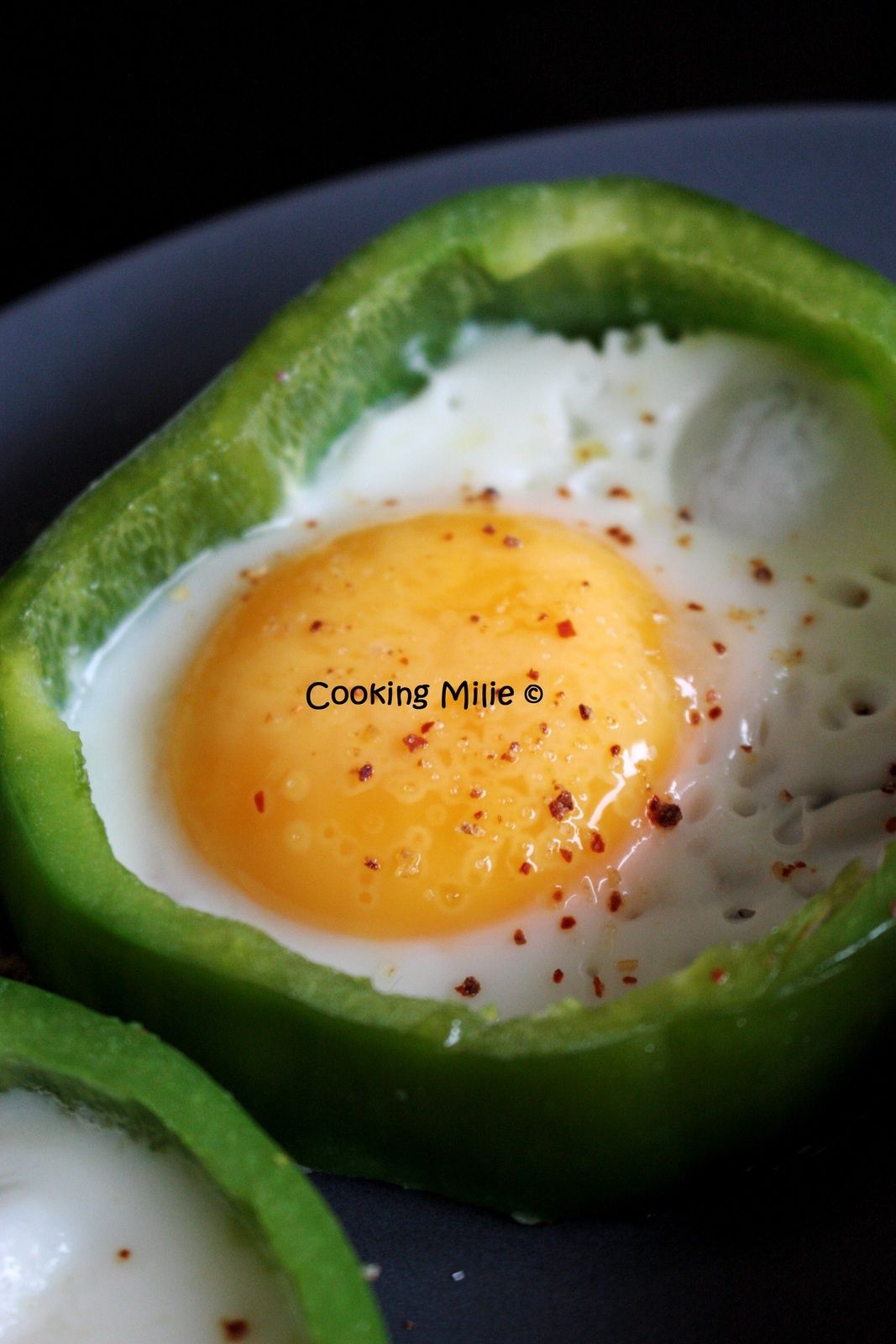 oeuf aux plats poivrons