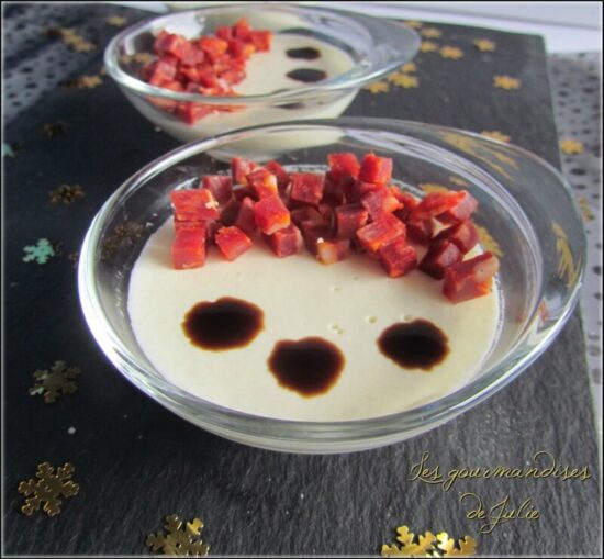 panna cotta salé chorizo