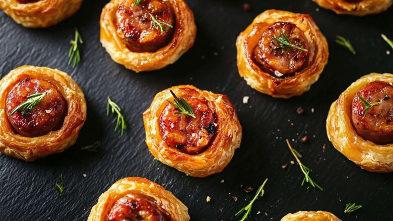 tartelette saucisse confite