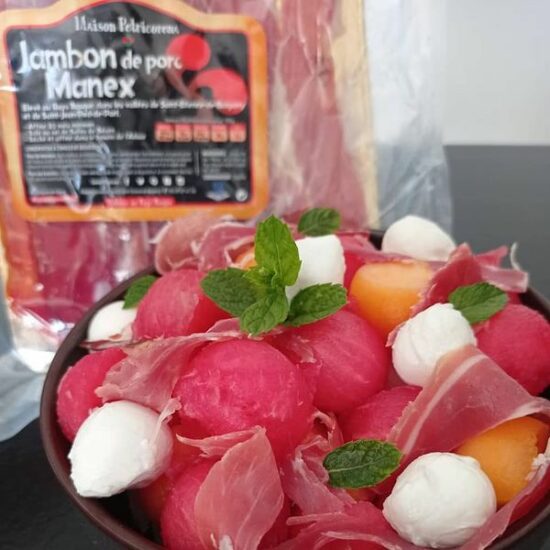 salade pasteque jambon