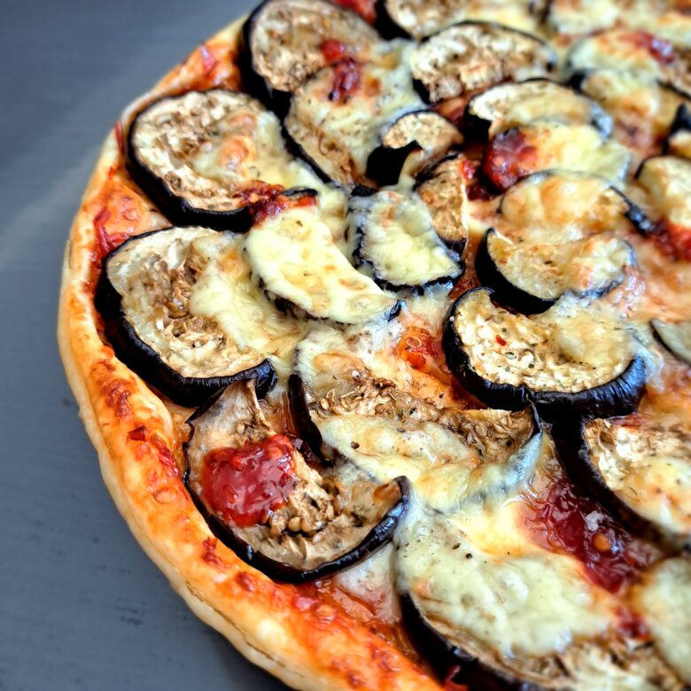 tarte confiture piment doux aubergines