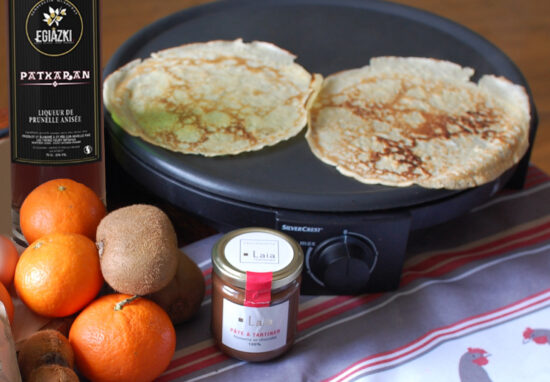 crepes dessert au patxaran