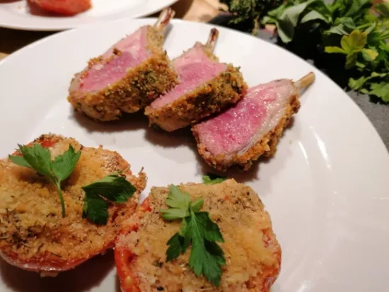 agneau croute sel piment espelette