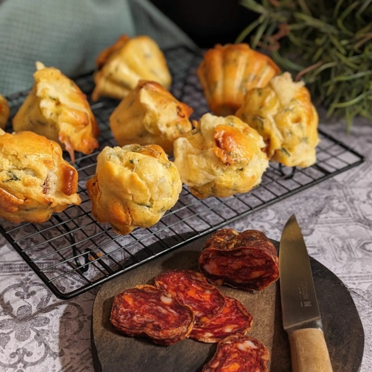 muffins chorizo fromage de brebis