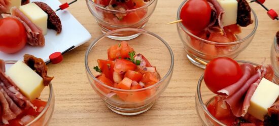 brochette du berger et tomates