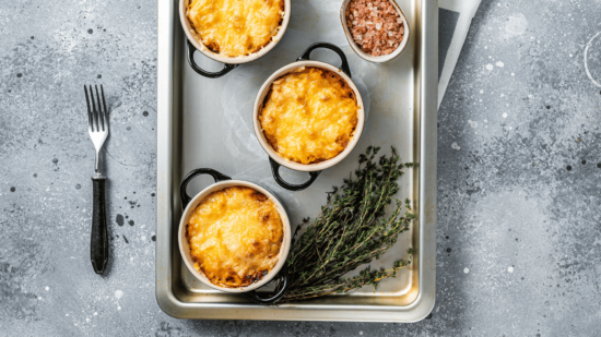 parmentier confit canard échalote cepes