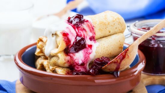 crepe mascarpone cerises noires