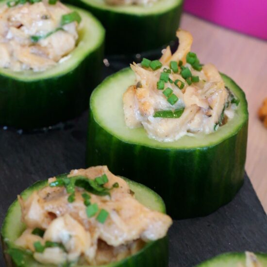 bouchee de concombre a la truite