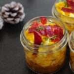 verrine oeuf brouillé cepe chorizo sakari