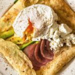 crepe lomo avocat oeuf poché