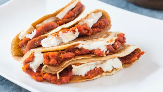 crepes chorizo fromage